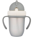 Canpol baby sippy cup con cannuccia in silicone Grigio opaco 210 ml