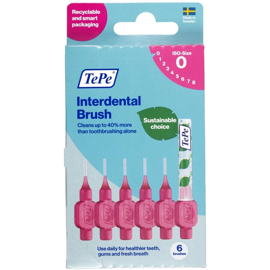 TePe Original interdental brush 0,4 mm pink 6 pcs