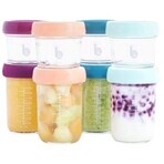 Babymoov Glass bowls with lid MULTISET (4 x 100 ml + 4 x 220 ml) 8 pcs