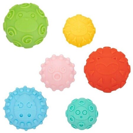 Boules sensorielles douces pour enfants Canpol 6 pcs