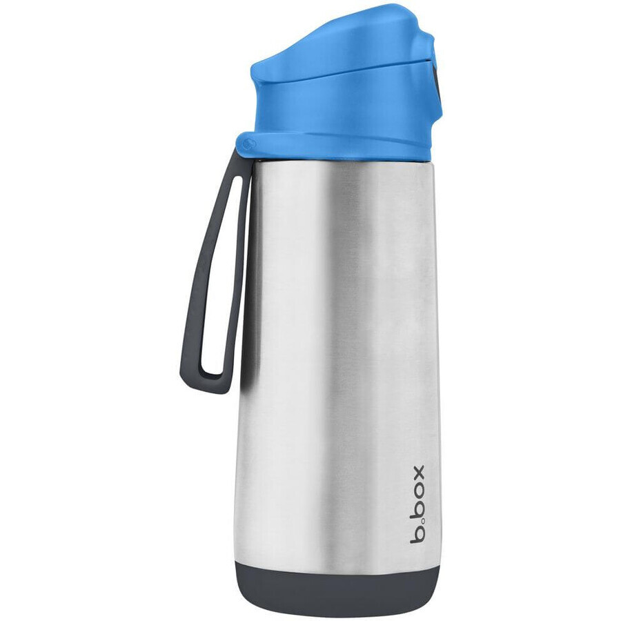 B. box Sport-Trinkthermoskanne, blau/grau 500 ml