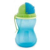 Canpol babies Sport bottle with blue straw 370 ml