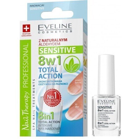 Eveline Cosmetics SPA Nail Therapy Total Action 8v1 Nagellack für empfindliche Nägel 12 ml