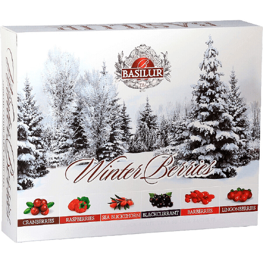 Basilur Winterbeeren Sortierte Packung 120 g Gastrobeutel 60 Stück