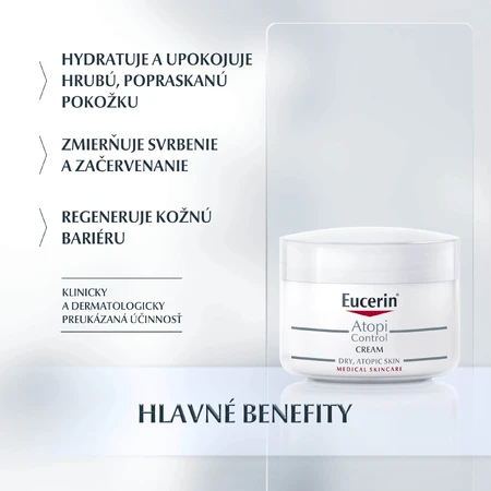 Eucerin AtopiControl Crema viso e corpo per pelli secche 75 ml