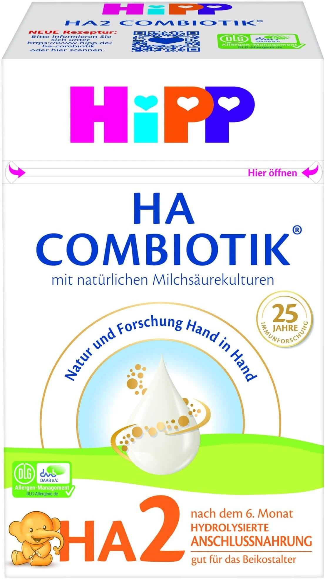 Säuglingsanfangsnahrung HiPP HA2 Combiotik® 600 g