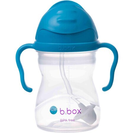 B. box Tazza con cannuccia blu cobalto 240 ml