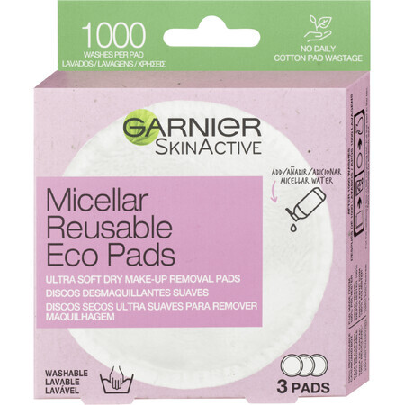 Garnier Reusable makeup remover pads Eco Pads 3 pcs