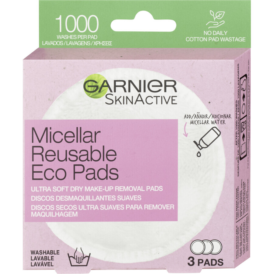 Garnier Reusable makeup remover pads Eco Pads 3 pcs