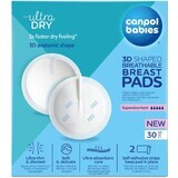 Canpol 3D baby shaped breathable bra pads 30 pieces