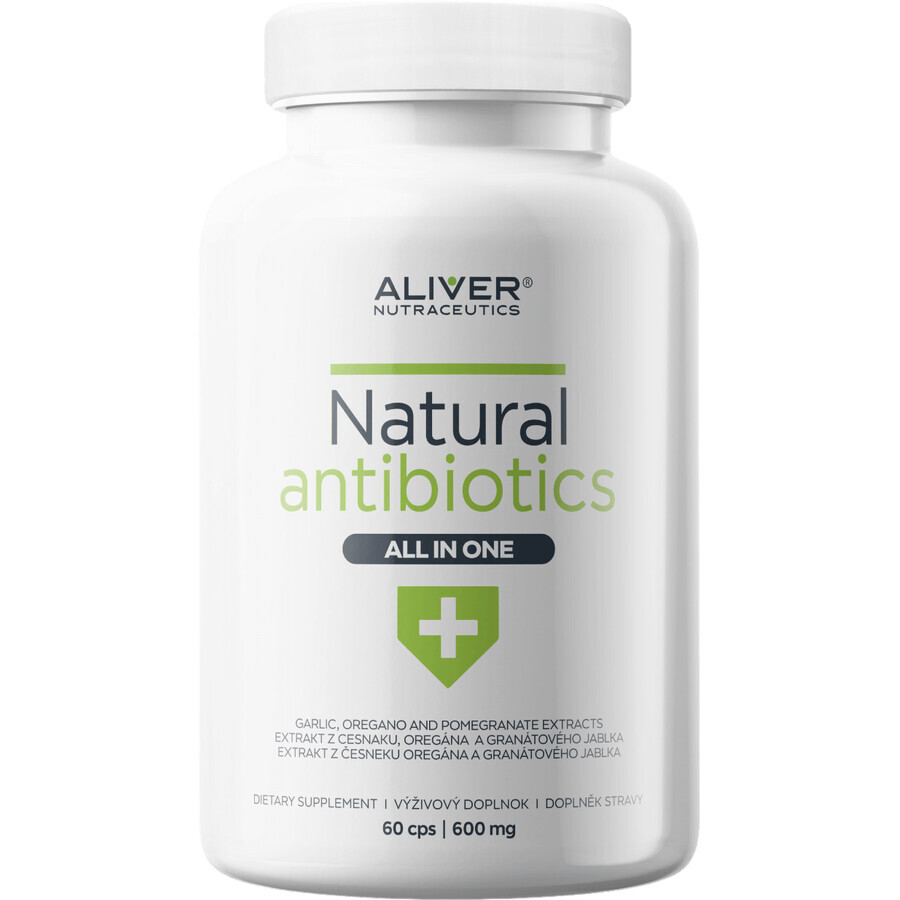 Aliver Nutraceutics Antibiotiques naturels, antibiotique naturel 60 gélules