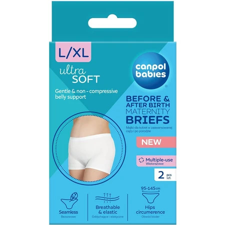 Canpol baby's Zwangerschaps- en postpartumslip 2in1 L/XL 2 stuks
