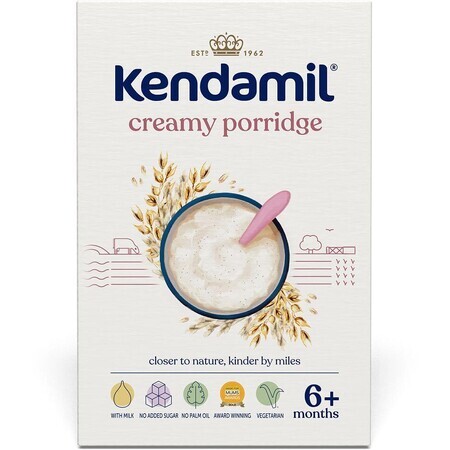 Kendamil Gachas de avena cremosas 6m+, 150 g