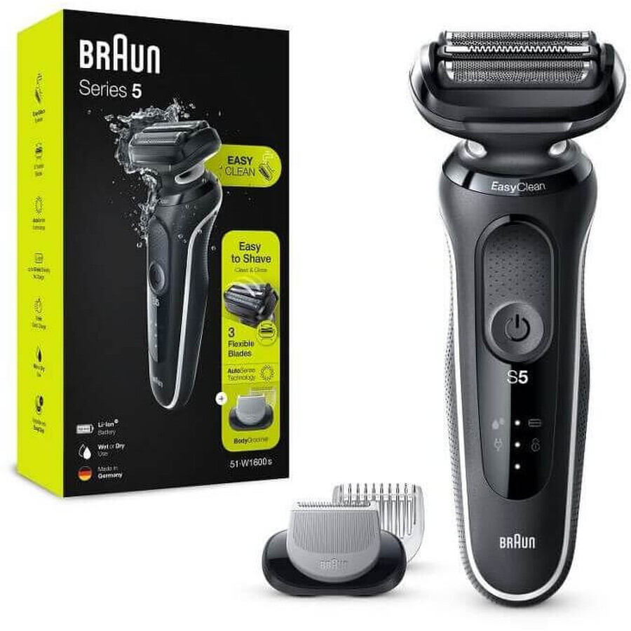 Braun Series 5 51-W1600s, Elektrisch scheerapparaat wit