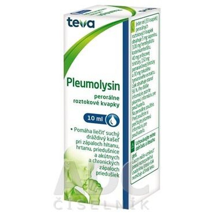 Teva Pleumolysine gto per 10 ml