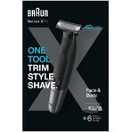 Braun X Series Hybrid XT5200 Recortadora eléctrica facial y corporal para hombre Braun X Series Hybrid XT5200