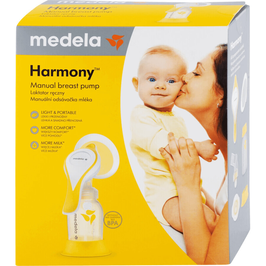 Medela Harmony Extractor de leche manual de 2 etapas