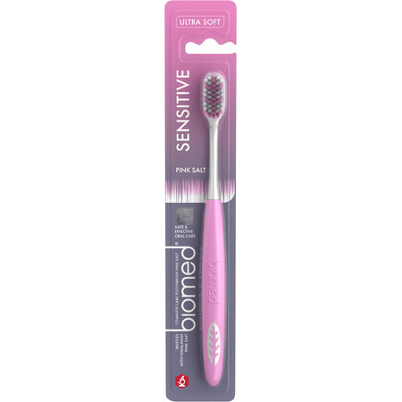 Biomed PINK SALT toothbrush with Himalayan salt crystals, ultra soft