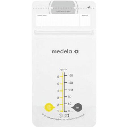 Pungi de depozitare a laptelui matern Medela 25 x 180 ml