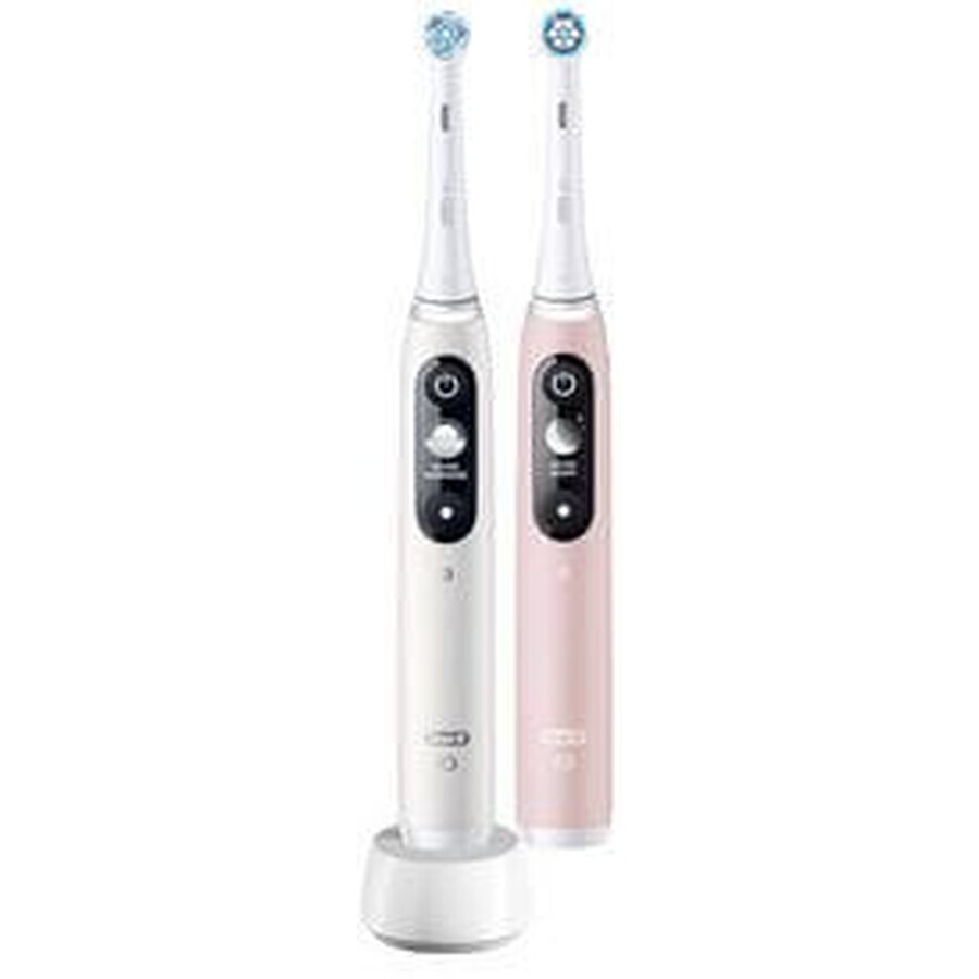 Brosse à dents électrique Oral-B iO Series 6 Duo Blanc&Rose