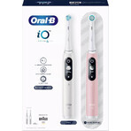 Brosse à dents électrique Oral-B iO Series 6 Duo Blanc&Rose