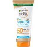 Garnier Ambre Solaire Sensitive Advanced Kids Sonnenschutzlotion für empfindliche Kinderhaut, SPF 50+, 175 ml