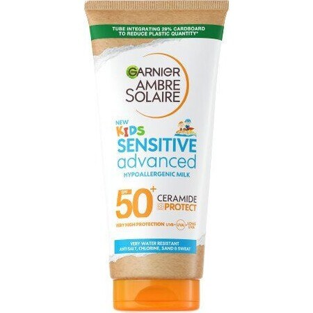 Garnier Ambre Solaire Sensitive Advanced Kids Zonnebrandlotion voor de gevoelige huid van kinderen, SPF 50+, 175 ml