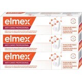 Elmex Anti-Cariës Bescherming Professionele Tandpasta 3 x 75 ml