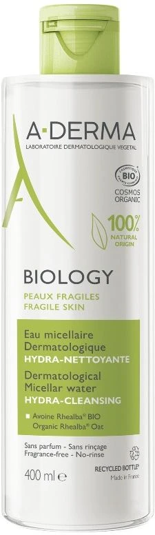 A-Derma BIOLOGY Dermatologisches Mizellenwasser 400 ml
