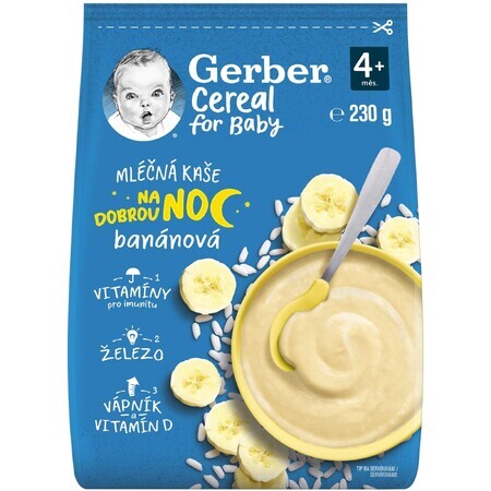 Gerber Gute-Nacht-Brei mit Getreide und Milch, Banane 230 g