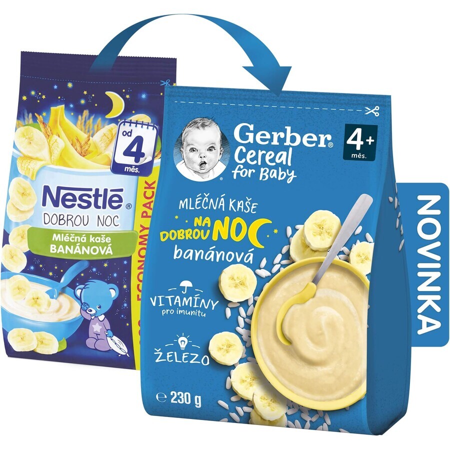 Gerber Gute-Nacht-Brei mit Getreide und Milch, Banane 230 g