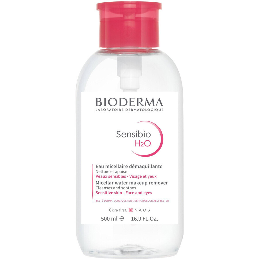 Bioderma Sensibio H2O agua micelar para pieles sensibles con bomba 1x500 ml 500 ml