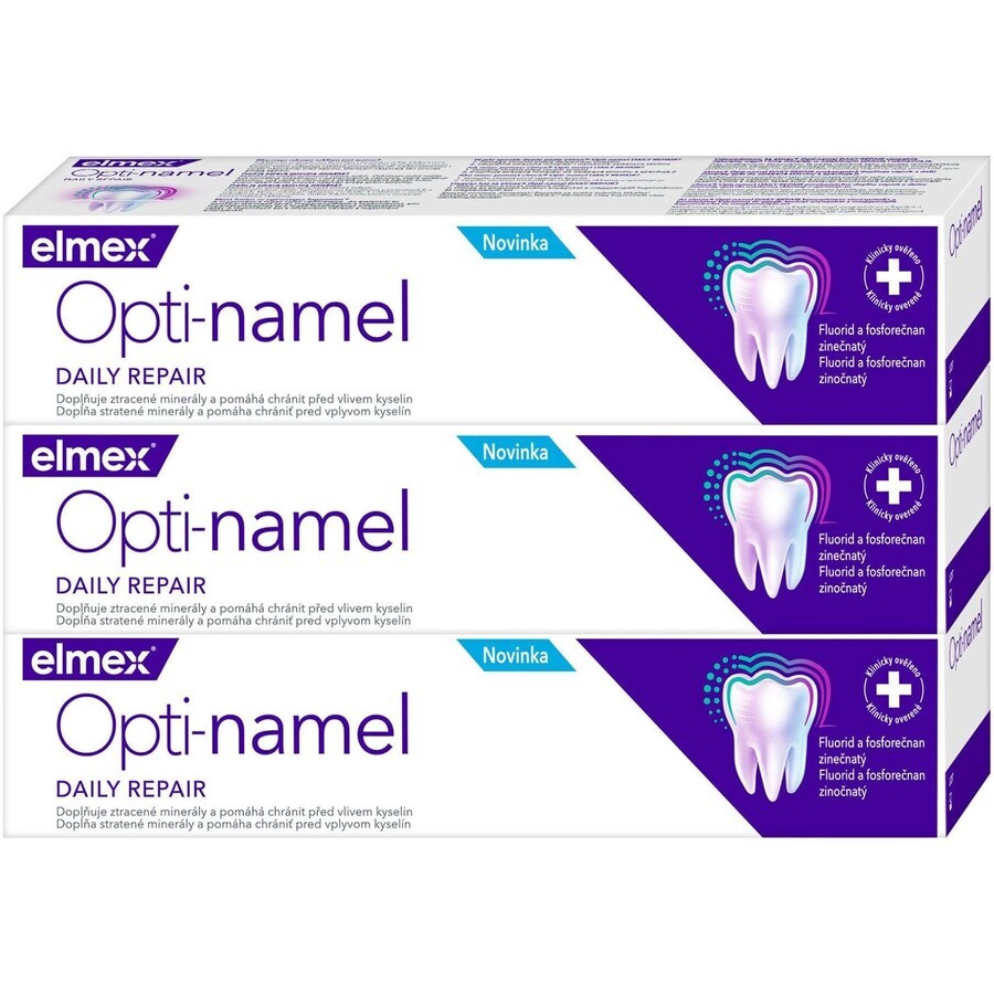 Elmex Opti-namel Daily Repair Tandpasta 3 x 75 ml