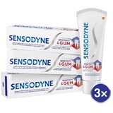 Sensodyne Sens & Zahnfleisch Zahnpasta 3 x 75 ml