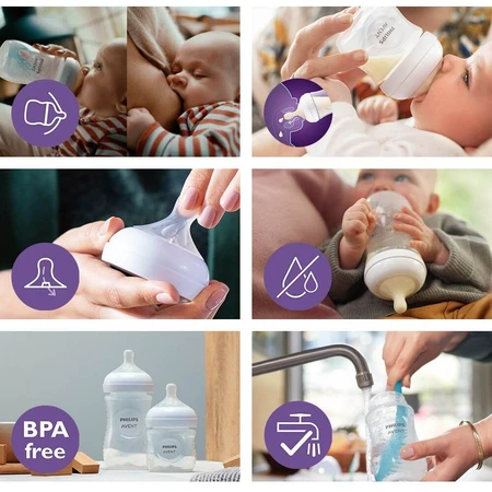 Philips Avent Natural Response 2 Flux Newborn 0m+ 2 pezzi Natural Response 2 Flux Newborn 0m+ 2 pezzi