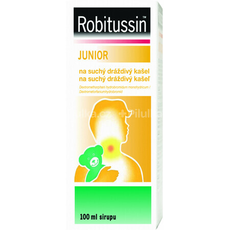 Robitussin Junior syrup for dry irritable cough in children 100 ml