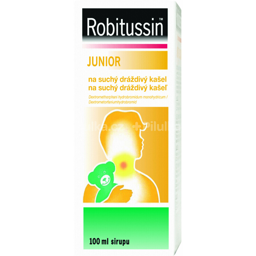 Robitussin Junior syrup for dry irritable cough in children 100 ml