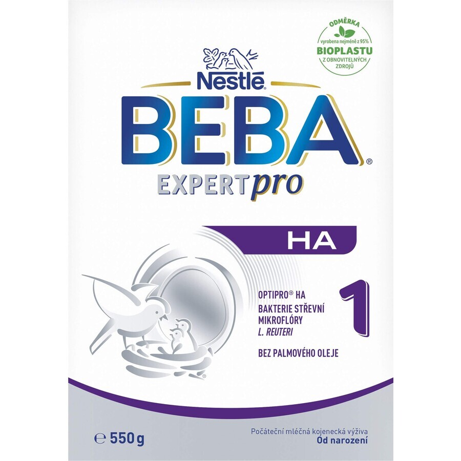 Nestlé Beba Expertpro HA 1, Säuglingsnahrung, ab Geburt, 550 g