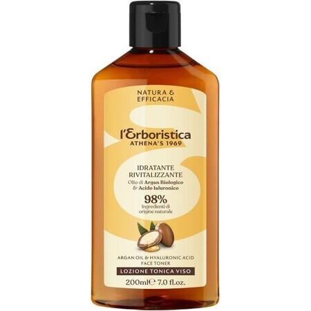 Erboristica Tonique pour le visage à l'huile d'argan 200 ml