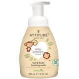 Attitude Baby Leaves Baby Shower Foam (2in1) mit Birnensaftgeschmack 295 ml