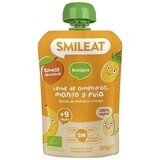 Smileat Bio Mandel-, Apfel-, Ananas-, Mango- und Bananenmilch im Beutel 9M+ 100 g