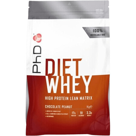 PhD Nutrition Diät Molke Molke Schokolade Nuss 1 kg