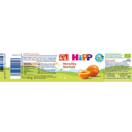 HiPP BIO Abricot BIO, 125 g
