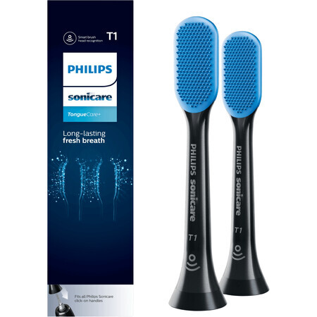 Philips Sonicare TongueCare+ Tongverzorging zwart HX8072/11 Tongkapje 2 stuks