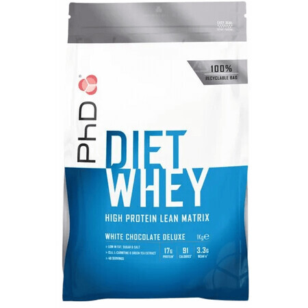 PhD Nutrition Diet Whey Molke Weißschokolade 1 kg