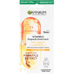 Garnier Skin Naturals Resistance Vials in textile mask with vitamin C and pineapple extract 15 g