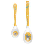 Canpol babies Melamine spoons Exotic animals yellow 2 pieces