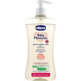 Chicco Baby Moments Sensitive shampoo micellare per capelli e corpo con dispenser 94% ingredienti naturali 500 ml