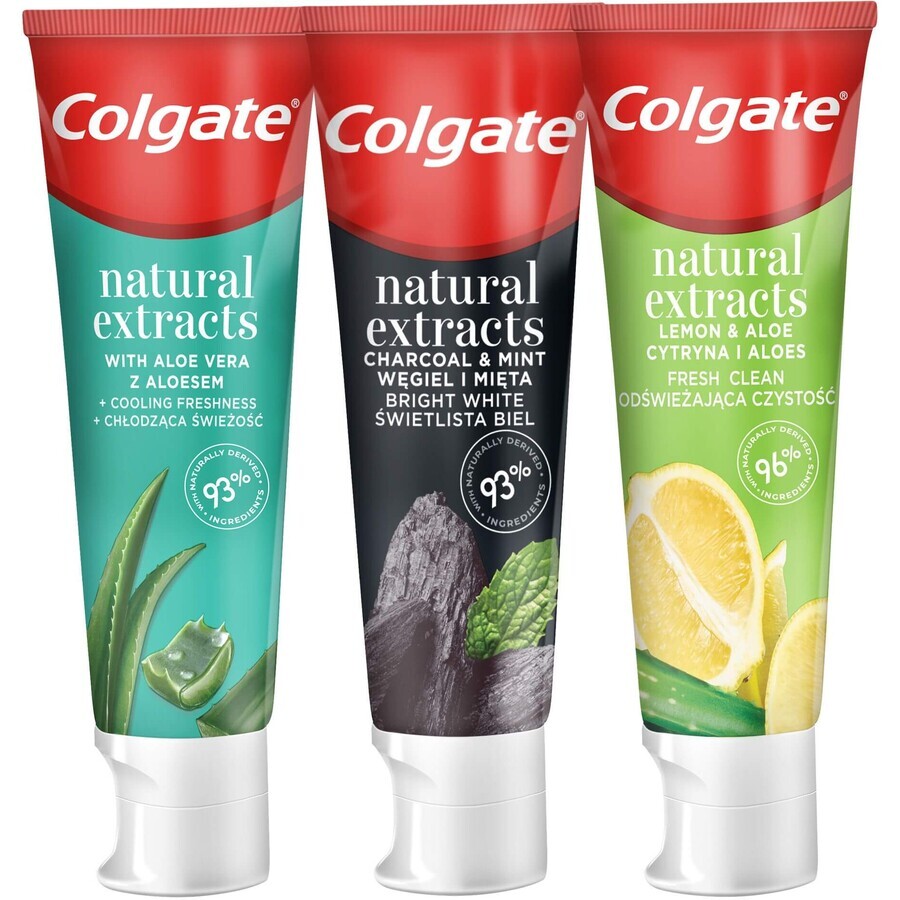 Colgate Natürliche Extrakte Zahnpasta Mix 3 x 75 ml