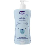 Chicco Natural Sensation Haar- und Körpershampoo mit Aloe und Kamille 0m+, 500 ml